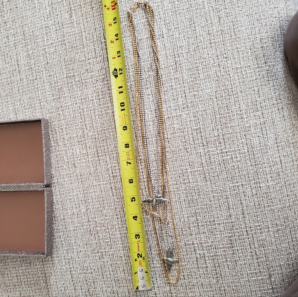 Chan Luu Gold Plated Sterling Silver Crystal Multi Strand Necklace - Picture 7 of 7